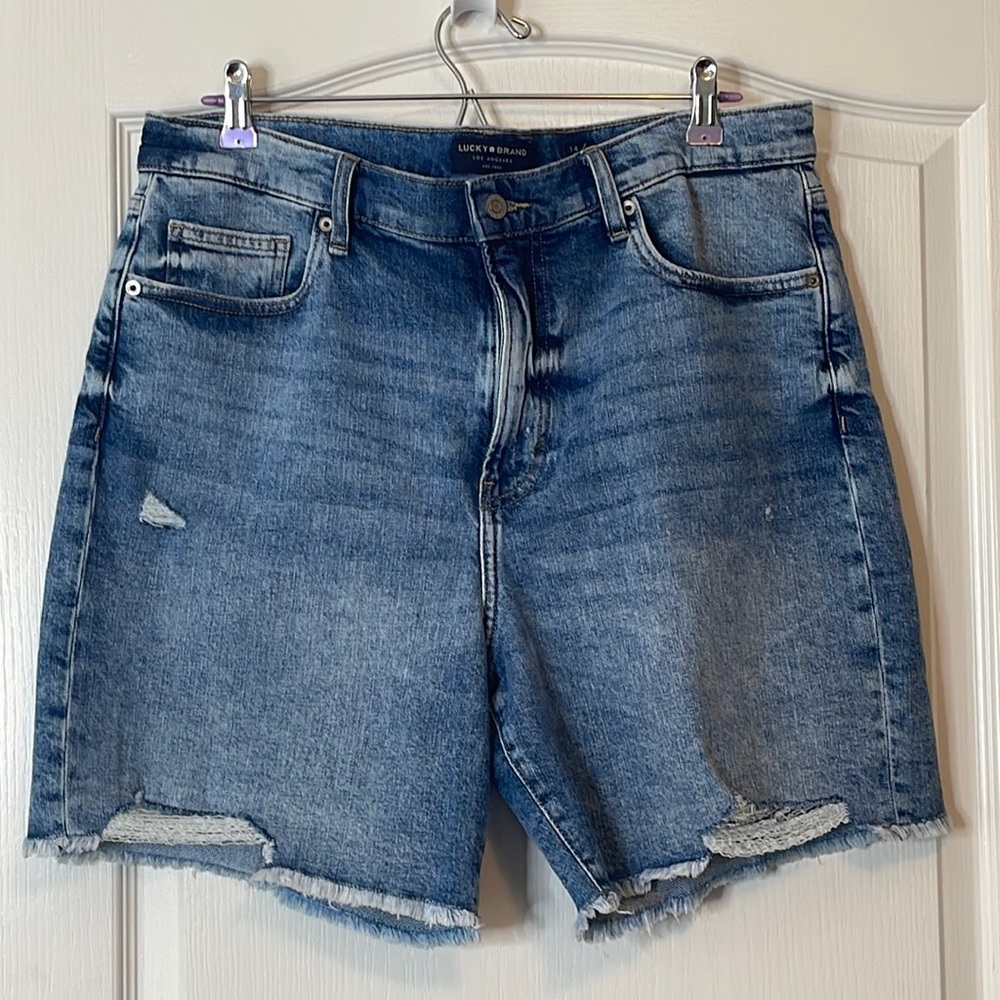 Lucky Brand 90’s Loose Denim Shorts High Rise Size 14/32